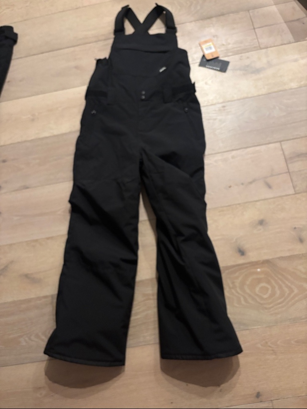 Quiksilver Boys Black Snow Bib Overalls